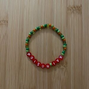 Poison Ivy Inspired Beaded Bracelet - Batman DC Comics